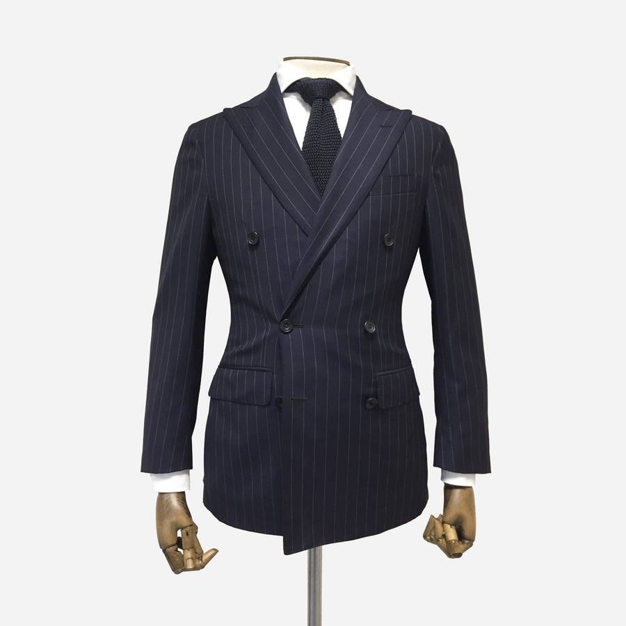 Thom Sweeney Pinstripe Suit <br> Size 34 UK