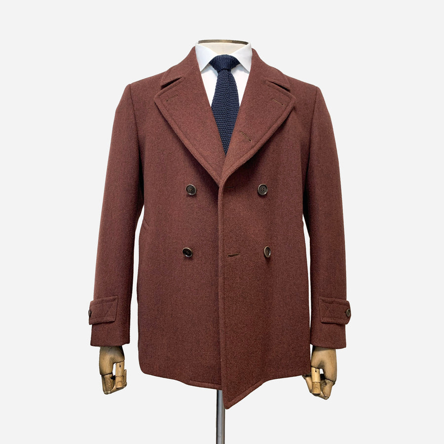 Canali Wool Pea Coat <br> Size 46 UK