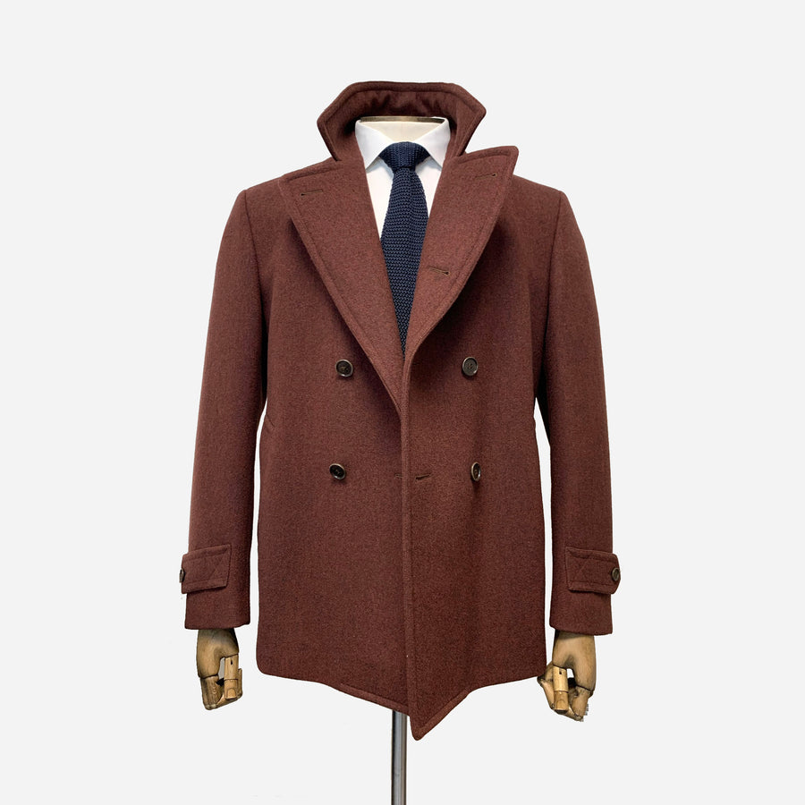 Canali Wool Pea Coat <br> Size 46 UK