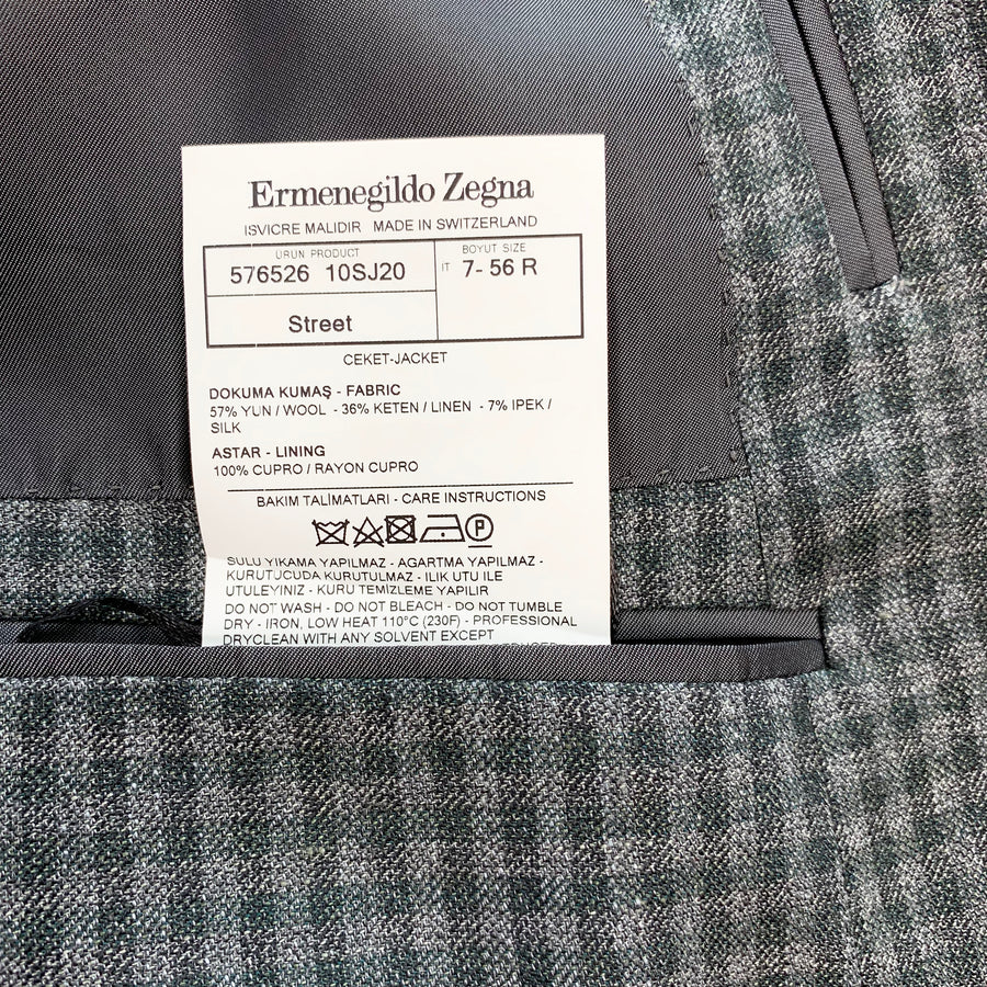 Ermenegildo Zegna Check Jacket <br> Size 46 UK