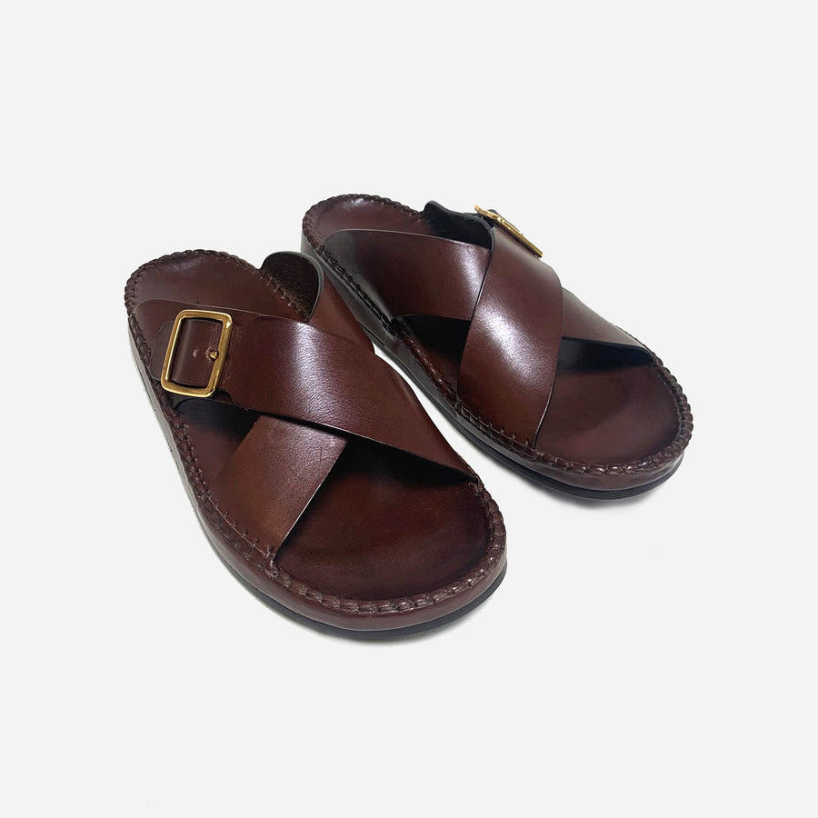 Tom Ford Leather Sandals <br> Size 8.5 UK
