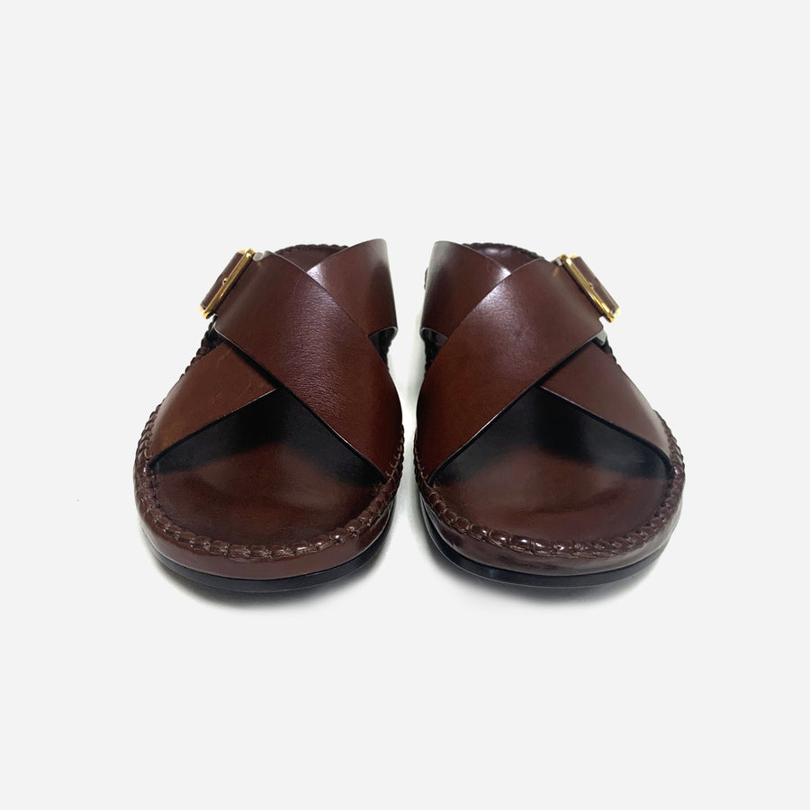 Tom Ford Leather Sandals <br> Size 8.5 UK
