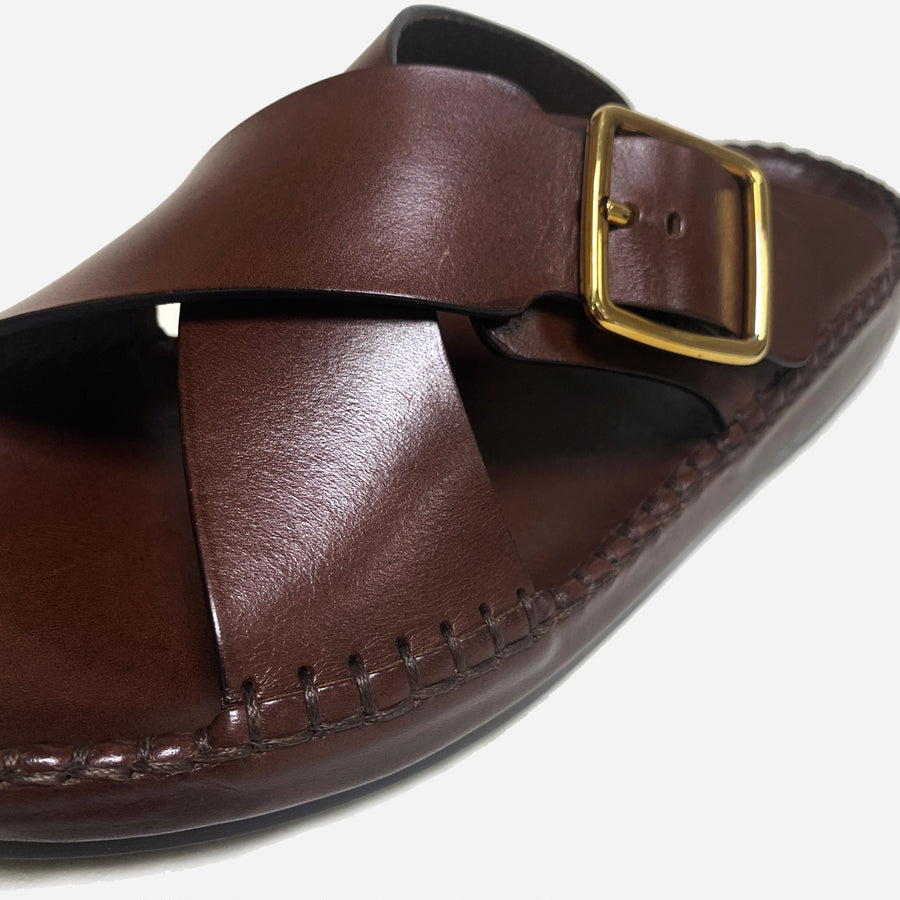 Tom Ford Leather Sandals <br> Size 8.5 UK