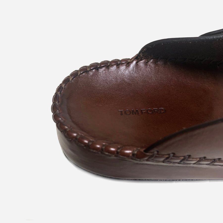 Tom Ford Leather Sandals <br> Size 8.5 UK
