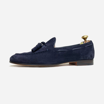Santoni Suede Tassel Loafers <br> Size 8.5 UK