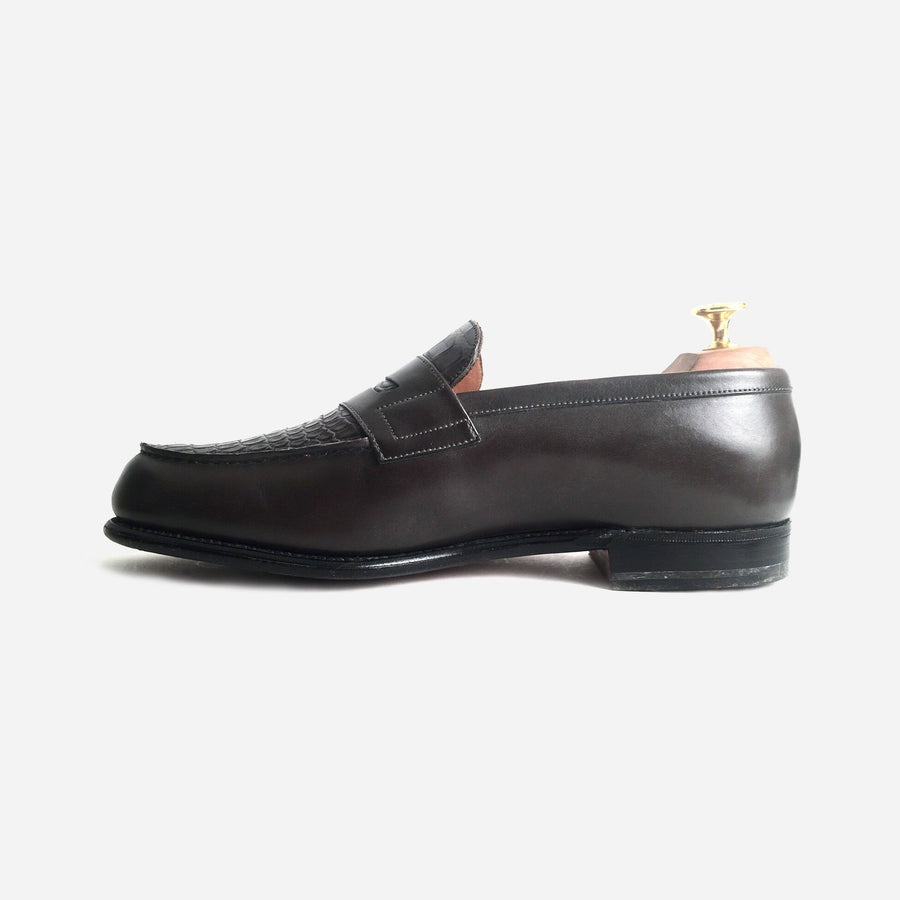 J.M. Weston Croc Loafer <br> Size 7 UK